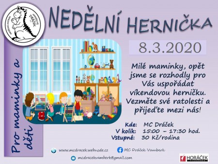 8.3.2020 NEDĚLNÍ HERNIČKA